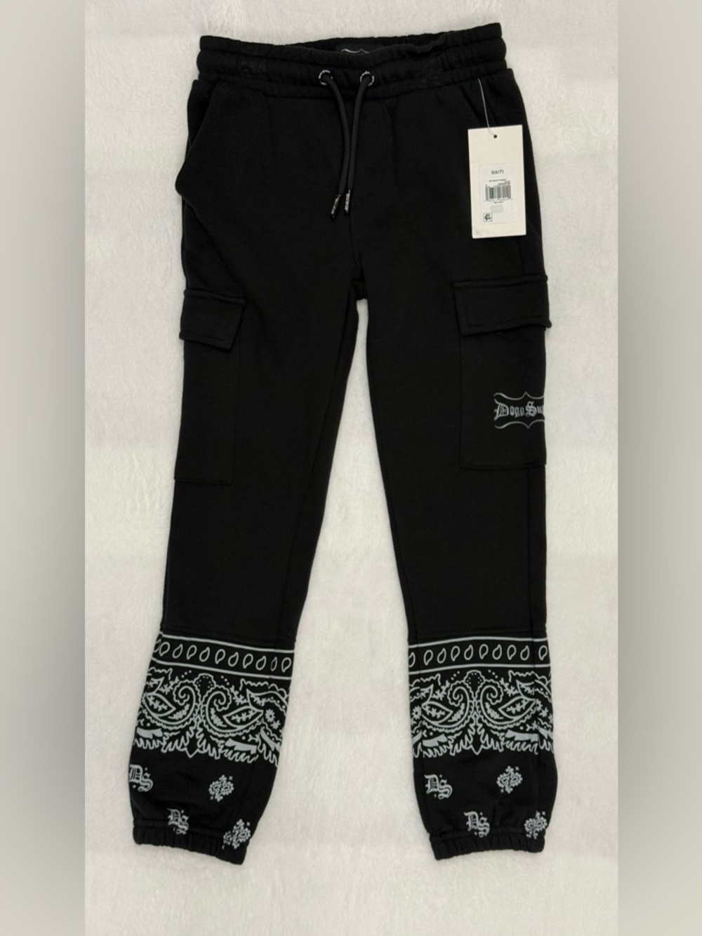 NWT Boy’s Small (6/7) Snoop Dogg Paisley Fleece Joggers